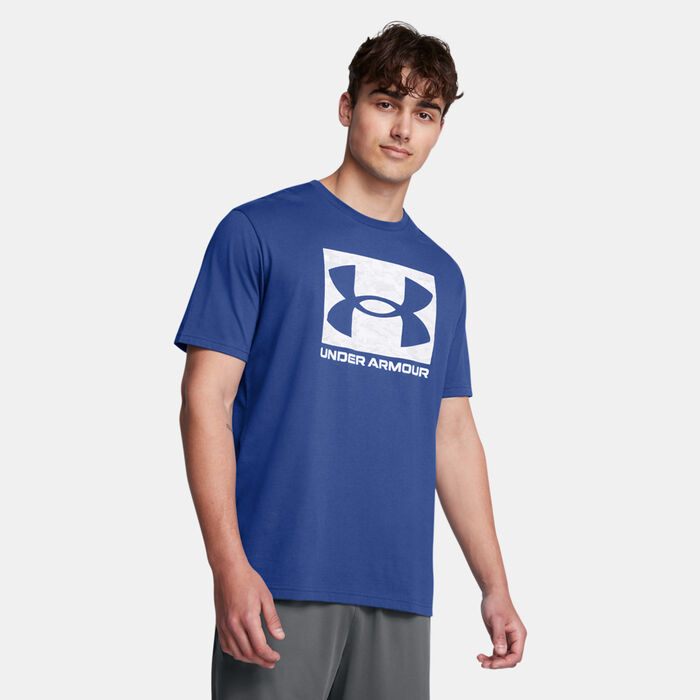 Under Armour Men's UA ABC Camo Boxed Logo T-Shirt Blue Under Armour Men's UA ABC Camo Boxed Logo T-Shirt Blue image number 0