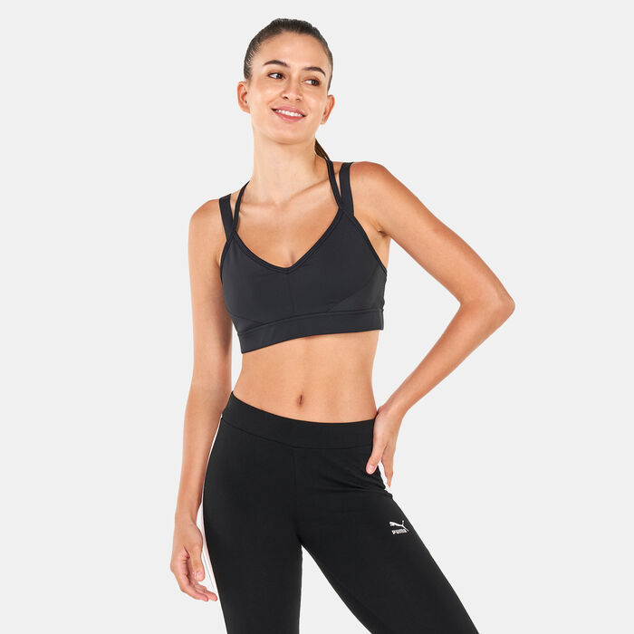 PUMA Women's Fashion Luxe Women's Training Sports Bra Black PUMA Women's Fashion Luxe Women's Training Sports Bra Black image number 0