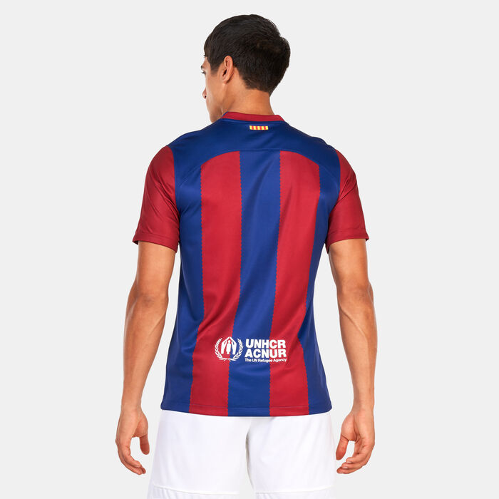 Nike Men's FC Barcelona Stadium Dri-FIT Home Jersey -2023/24 Blue Nike Men's FC Barcelona Stadium Dri-FIT Home Jersey -2023/24 Blue image number 1