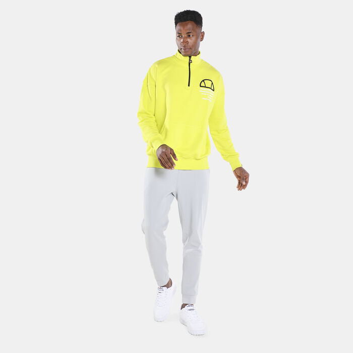 ellesse Men's Acido Half-Zip Sweatshirt Green ellesse Men's Acido Half-Zip Sweatshirt Green image number 2