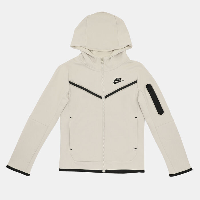 Cream Nike Tech Fleece Kids' Sportswear Tech Fleece Hoodie (Older