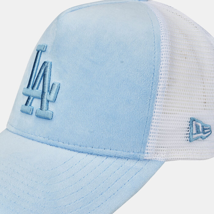 New Era Women's MLB Los Angeles Dodgers A-Frame Trucker Cap Blue image number 2