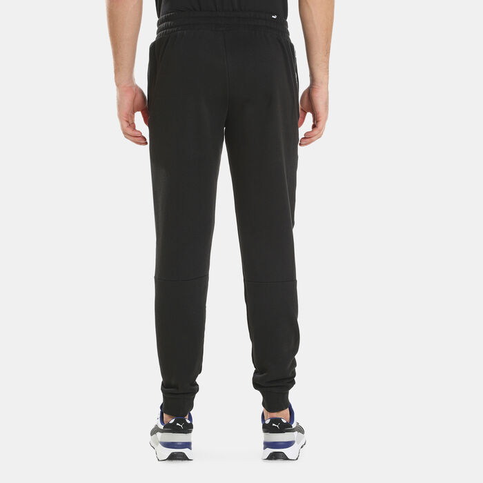 PUMA Men's Essentials+ Tape Sweatpants Black PUMA Men's Essentials+ Tape Sweatpants Black image number 1