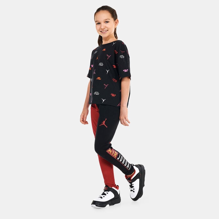 Jordan Kids' Jumpman Allover Print T-Shirt (Older Kids) Black image number 2