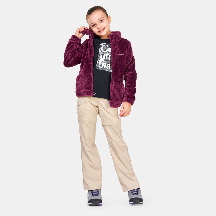 Columbia Kids' Fire Side™ Sherpa Jacket Red Columbia Kids' Fire Side™ Sherpa Jacket Red image number 2