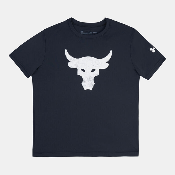 Under Armour Kids' Project Rock Brahma Bull T-Shirt Black Under Armour Kids' Project Rock Brahma Bull T-Shirt Black image number 0