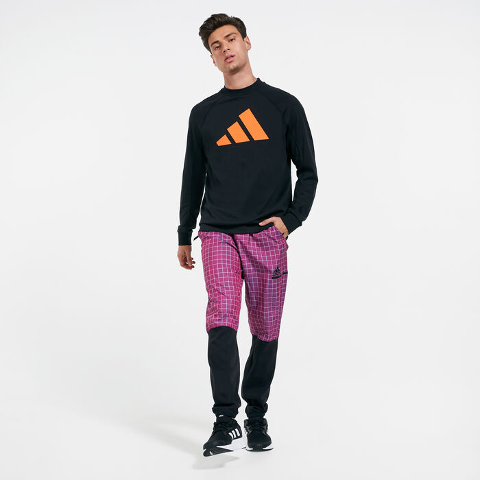 adidas Men's Sportswear 3-Stripes Sweatshirt Black adidas Men's Sportswear 3-Stripes Sweatshirt Black image number 2