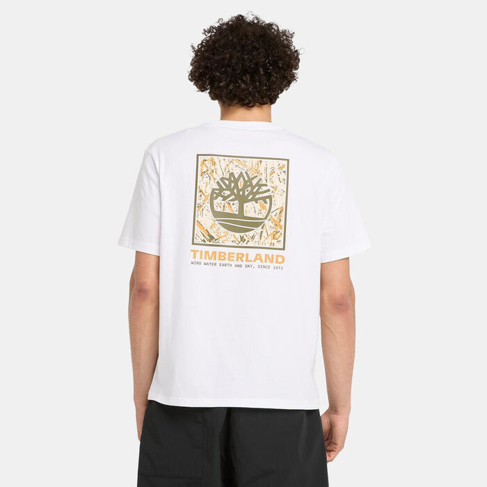 Timberland Men's Stack Camo T-Shirt White image number 1
