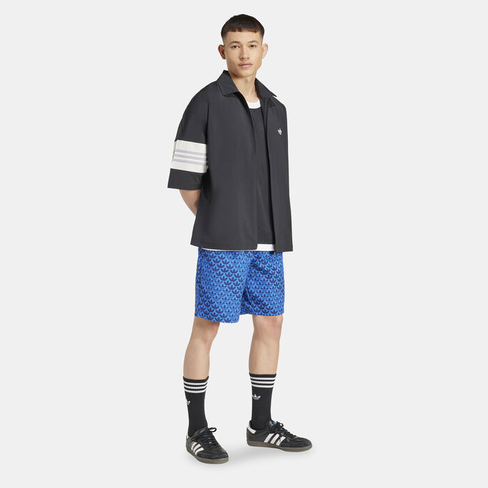 adidas Men's Monogram Swimming Shorts Blue adidas Men's Monogram Swimming Shorts Blue image number 2