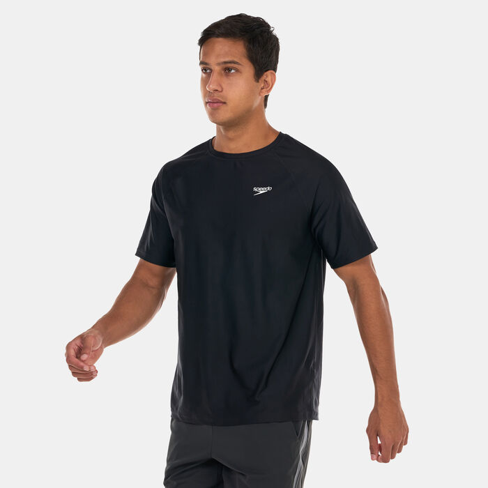 Speedo Men's Essential Swim T-Shirt Black Speedo Men's Essential Swim T-Shirt Black image number 0