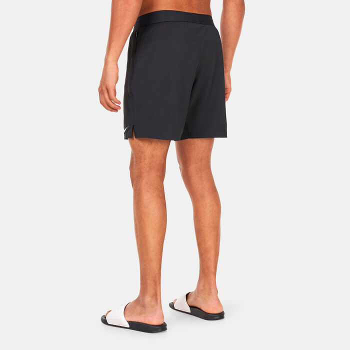 Nike Swim Men's Swim 7-Inch Volley Shorts Black image number 1