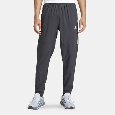 adidas Men's Own the Run 3-Stripes Pants Black
