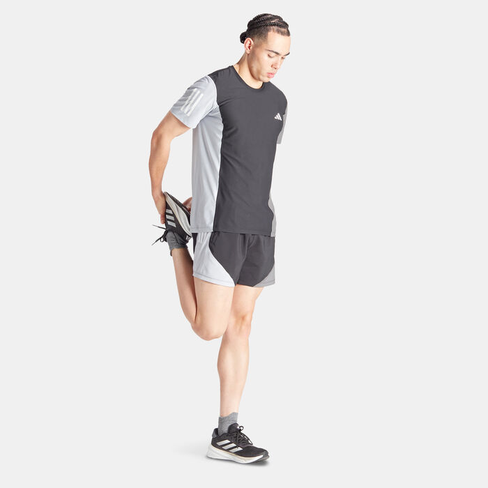 adidas Men's Own the Run Colorblock Running Shorts Black adidas Men's Own the Run Colorblock Running Shorts Black image number 2