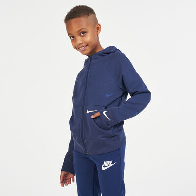 Nike Kids' Swoosh Fleece Jacket Blue