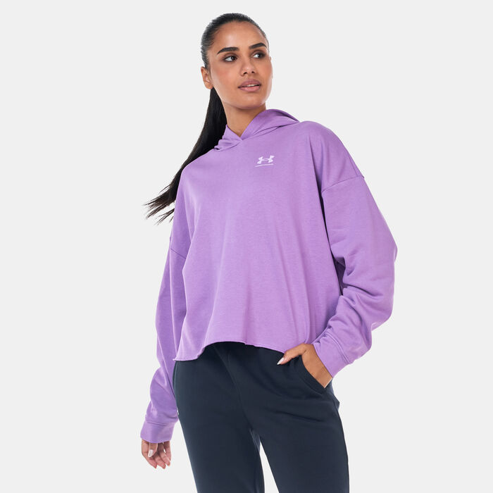 Under Armour Women's Rival Logo Hoodie Purple Under Armour Women's Rival Logo Hoodie Purple image number 0