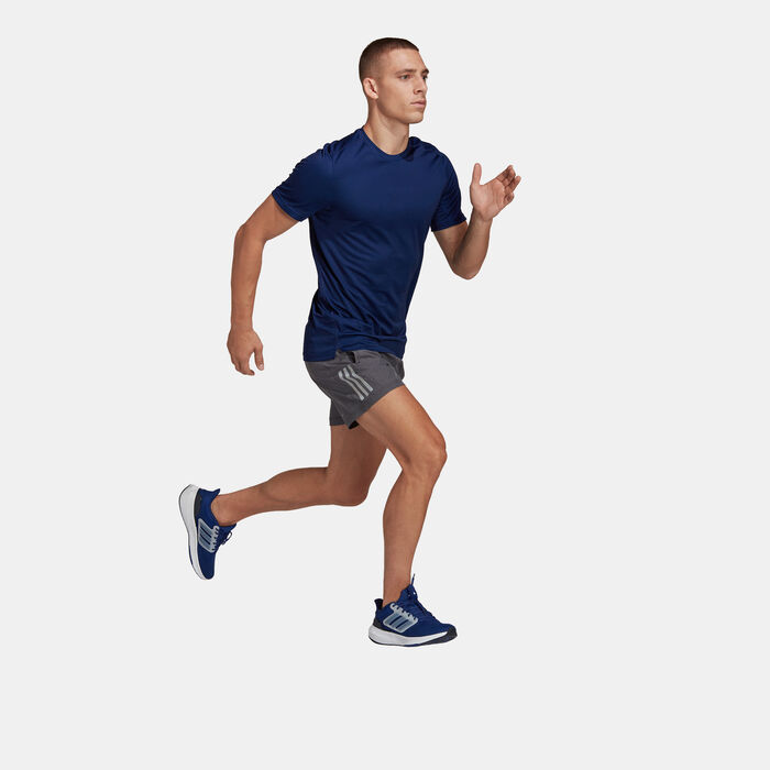 adidas Men's Run It T-Shirt Blue image number 2