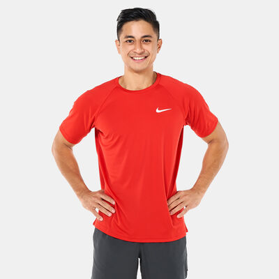 Nike Swim Men's Hydroguard Swimming Top Red