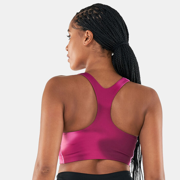 Nike Women's Yoga Dri-FIT Swoosh Allover Print Sports Bra Red Nike Women's Yoga Dri-FIT Swoosh Allover Print Sports Bra Red image number 1