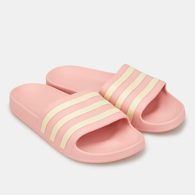 adidas Women's Adilette Aqua Slides Pink