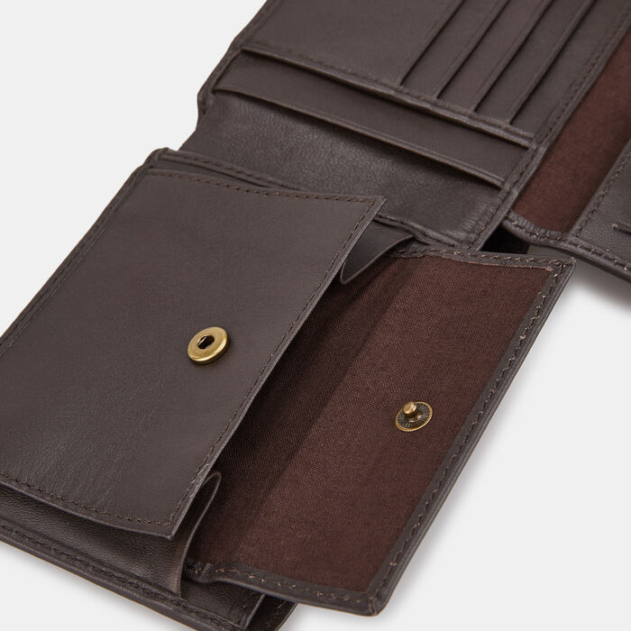 Timberland Men's Trifold Coin Pocket Wallet Brown Timberland Men's Trifold Coin Pocket Wallet Brown image number 2