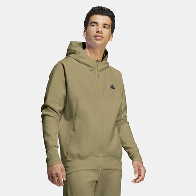 adidas Men's Z.N.E. Premium Full-Zip Hoodie Green