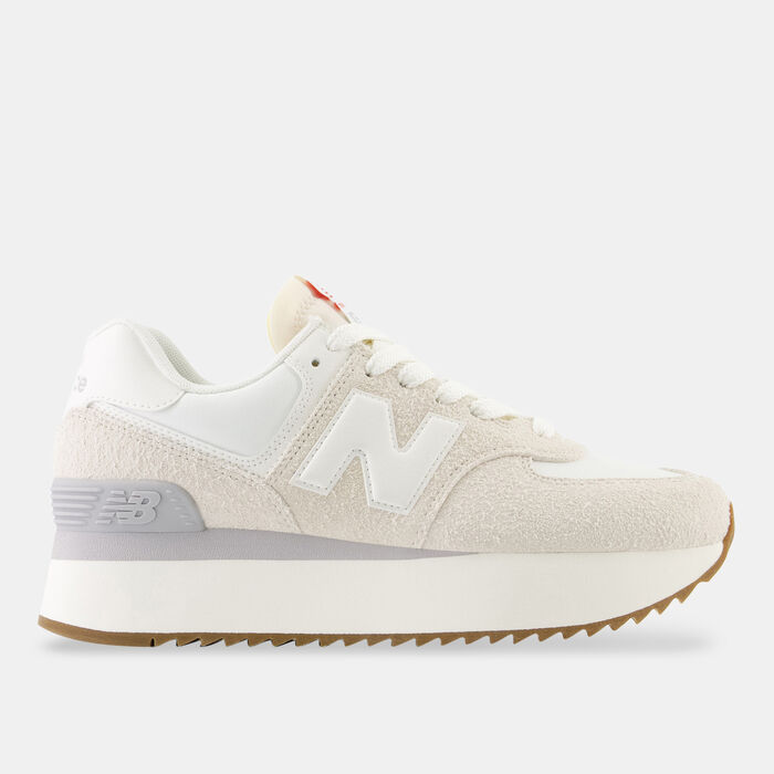 New Balance Women's 574+ Shoes Brown image number 0