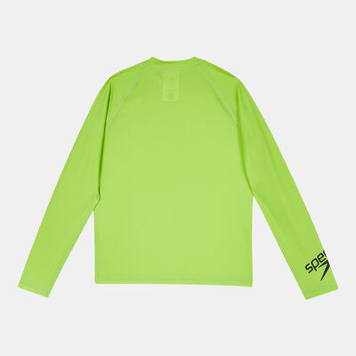 Speedo Kids' Long Sleeve Rashguard Green