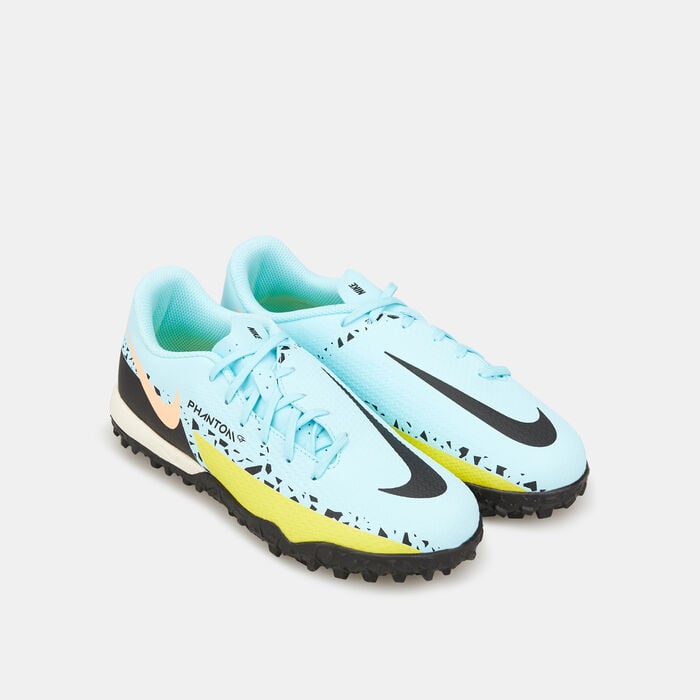 Nike Kids' Phantom GT2 Academy Turf Ground Football Shoe Blue Nike Kids' Phantom GT2 Academy Turf Ground Football Shoe Blue image number 1