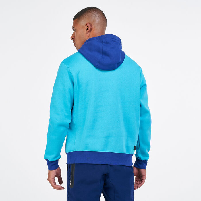 Nike Men's F.C. Barcelona Fleece Pullover Hoodie Blue Nike Men's F.C. Barcelona Fleece Pullover Hoodie Blue image number 1