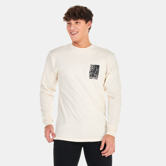 Vans Men's x Former Long Sleeve T-Shirt Beige Vans Men's x Former Long Sleeve T-Shirt Beige image number 1