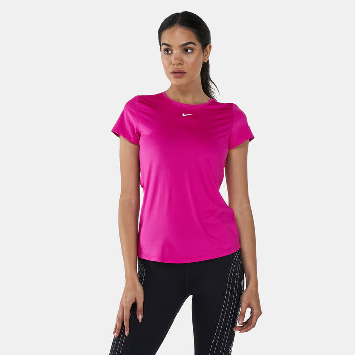 Nike Women's Dri-FIT Top Pink Nike Women's Dri-FIT Top Pink image number 0