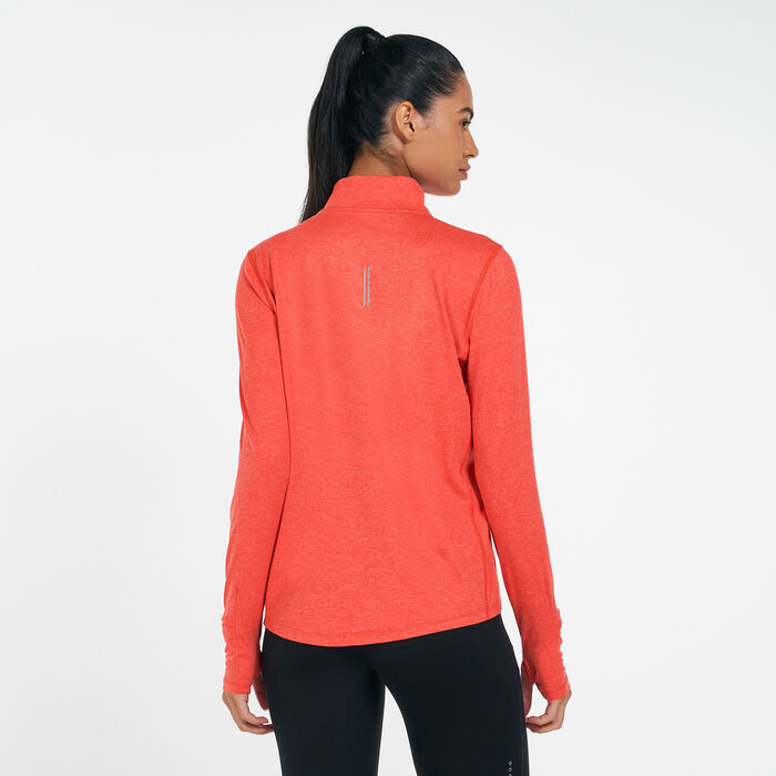 Nike Women's Element Half-Zip Hoodie Red Nike Women's Element Half-Zip Hoodie Red image number 1