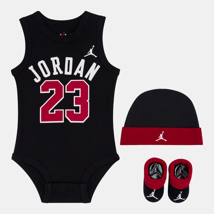 Jordan Kids' Air 23 Bodysuit (Baby and Toddler) Black Jordan Kids' Air 23 Bodysuit (Baby and Toddler) Black image number 0