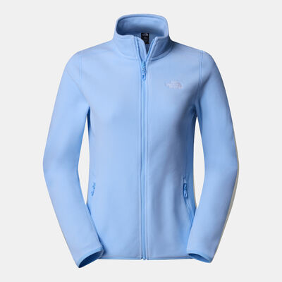 The North Face Women's 100 Glacier Fleece Hiking Jacket Blue