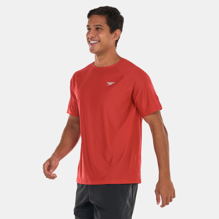Speedo Men's Essential Swim T-Shirt Red Speedo Men's Essential Swim T-Shirt Red image number 0