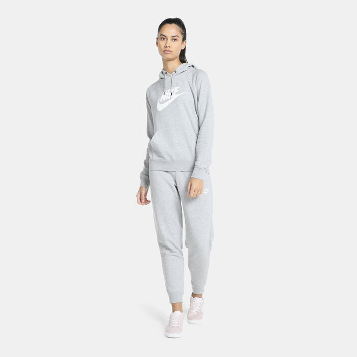 Nike Women's Sportswear Essential Pullover Hoodie Grey image number 2