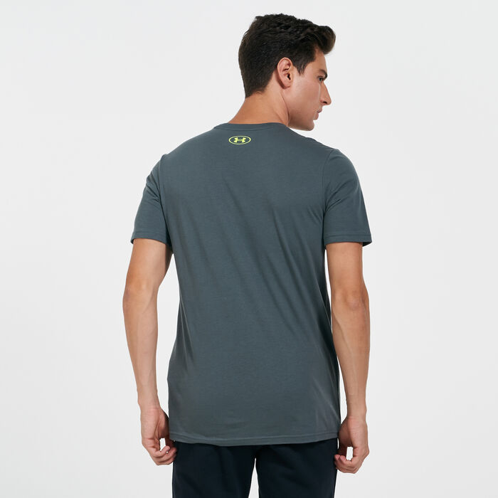 Under Armour Men's Project Rock Brahma Bull T-Shirt Grey Under Armour Men's Project Rock Brahma Bull T-Shirt Grey image number 1