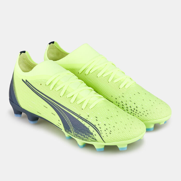 PUMA Men's Ultra Match FG/AG Football Shoe Green PUMA Men's Ultra Match FG/AG Football Shoe Green image number 1