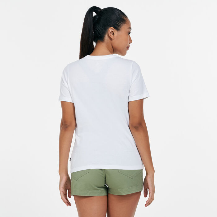 Converse Women's Festival Print Chuck Patch Logo T-Shirt White Converse Women's Festival Print Chuck Patch Logo T-Shirt White image number 1