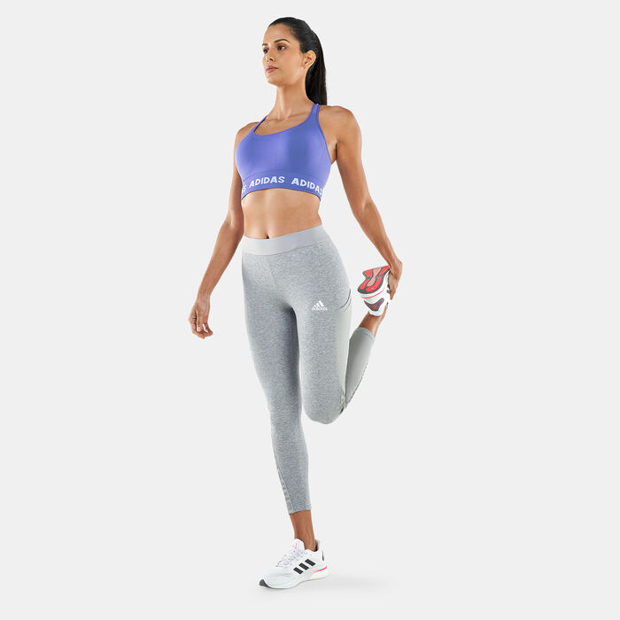 adidas Women's Training Aeroknit Sports Bra Purple image number 2