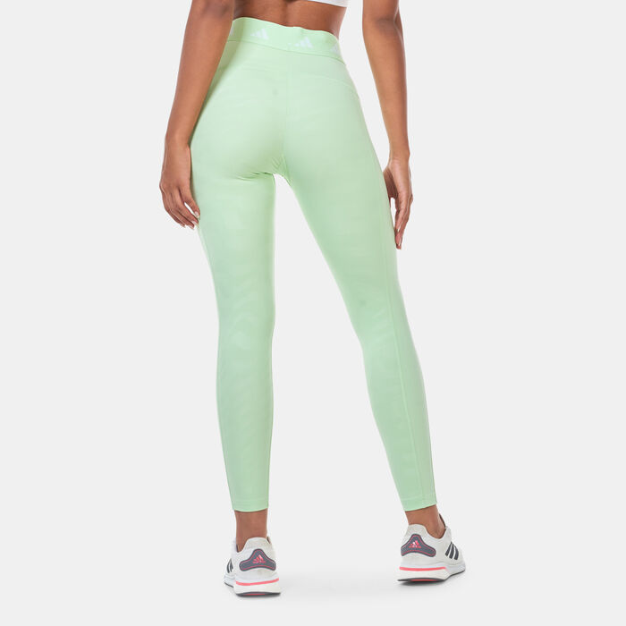 adidas Women's Techfit 7/8 Training Leggings Green adidas Women's Techfit 7/8 Training Leggings Green image number 1