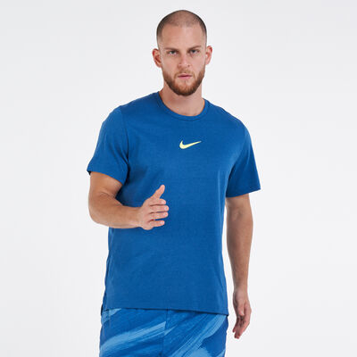 Nike Men's Pro Dri-FIT Burnout T-Shirt Blue