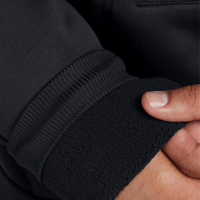 Under Armour Men's Armour Fleece Pro Kanga Hoodie Black Under Armour Men's Armour Fleece Pro Kanga Hoodie Black image number 2