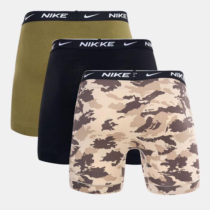 Nike Men's Logo Boxer Briefs (3 Pack) Brown Nike Men's Logo Boxer Briefs (3 Pack) Brown image number 1