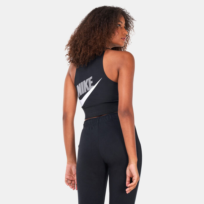 Nike Women's Sportswear Crop Dance Tank Top Black Nike Women's Sportswear Crop Dance Tank Top Black image number 1