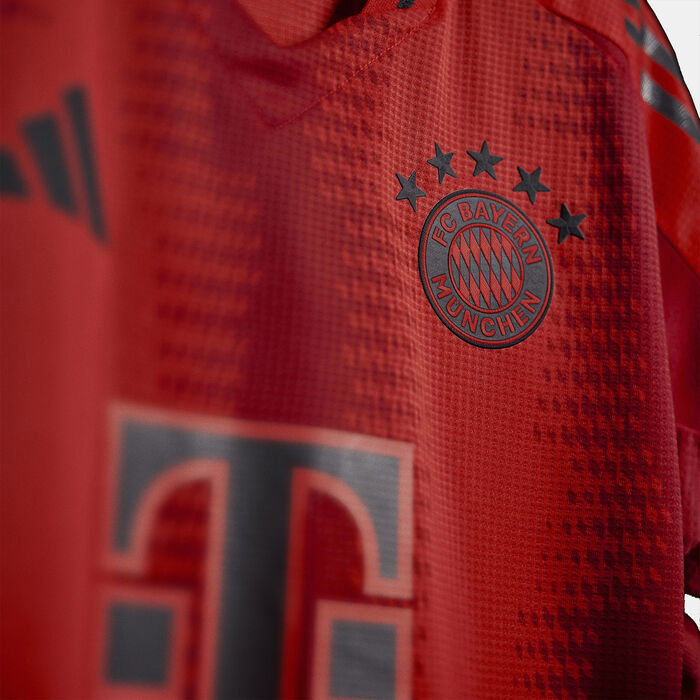adidas Men's FC Bayern Home Authentic Football Jersey - 2024/25 Red image number 5