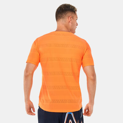 New Balance Men's Q Speed Jacquard T-Shirt Orange New Balance Men's Q Speed Jacquard T-Shirt Orange