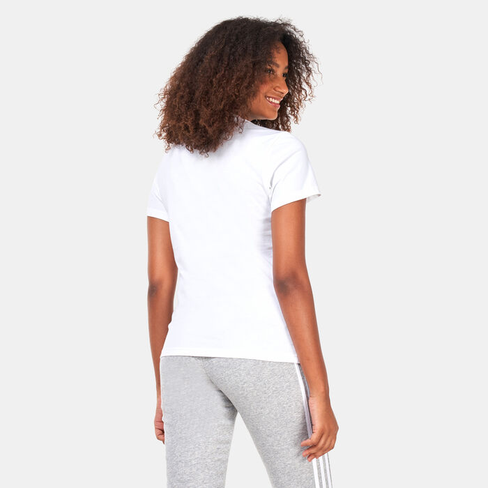 adidas Women's Essentials Logo T-Shirt White adidas Women's Essentials Logo T-Shirt White image number 1
