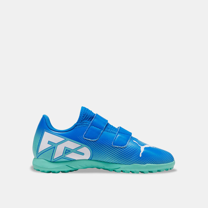 PUMA Kids' FUTURE 7 PLAY Turf Ground Football Shoes Blue PUMA Kids' FUTURE 7 PLAY Turf Ground Football Shoes Blue image number 2