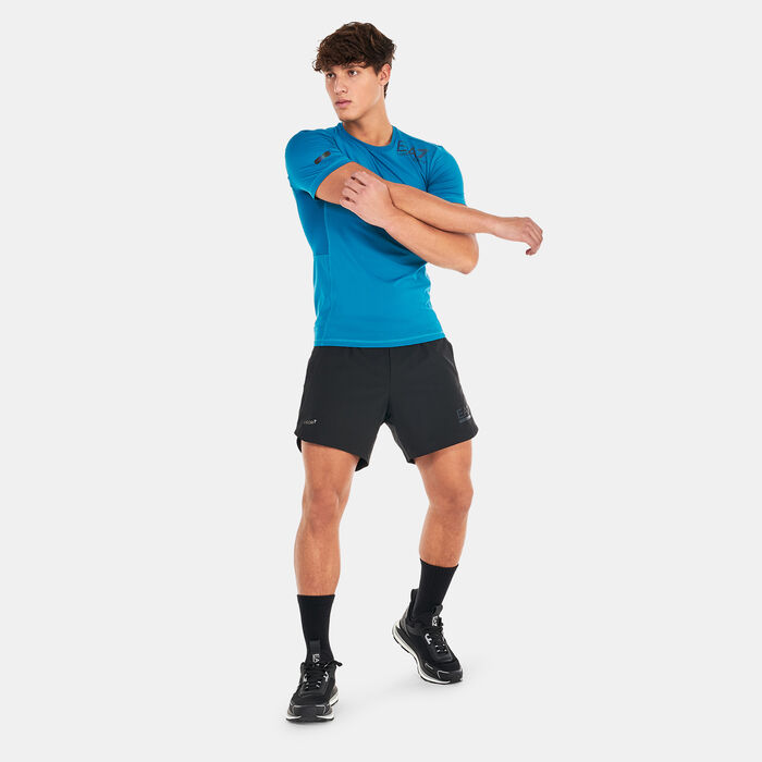 EA7 Emporio Armani Men's Vigor7 Training T-Shirt Blue EA7 Emporio Armani Men's Vigor7 Training T-Shirt Blue image number 2